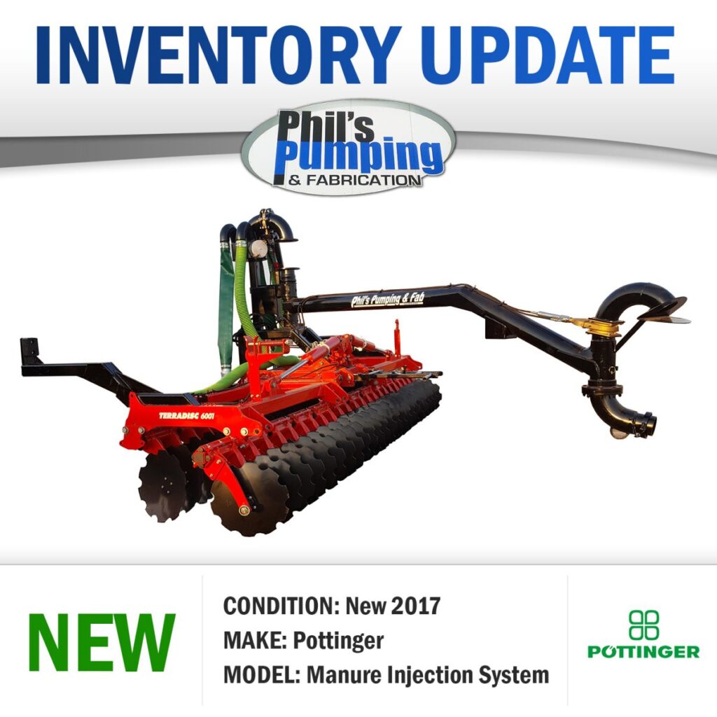 Manure Handling Equipment Manure Injection System 20ft Pottinger