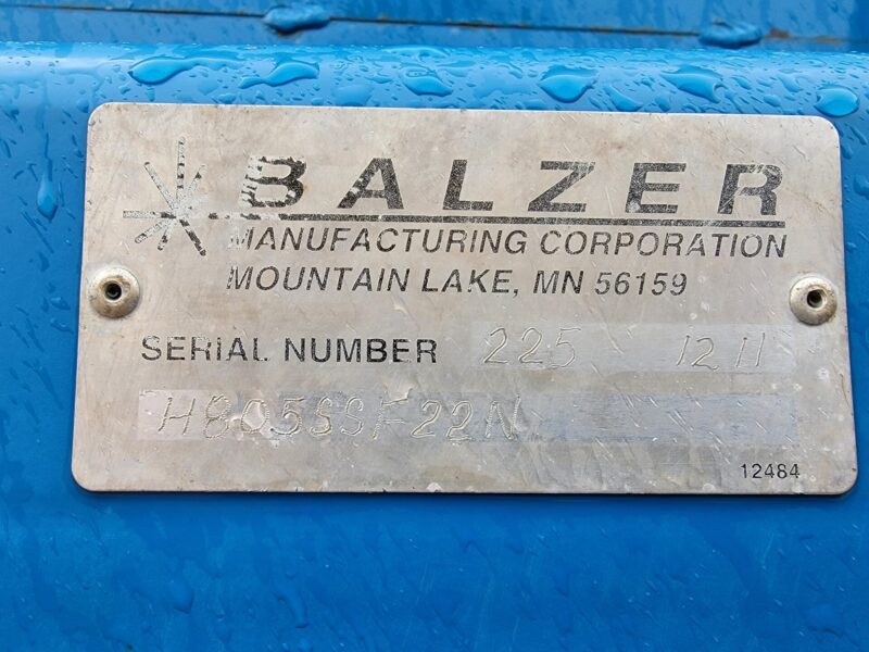 Used Balzer 10×6″ Single Axle Hose Reel