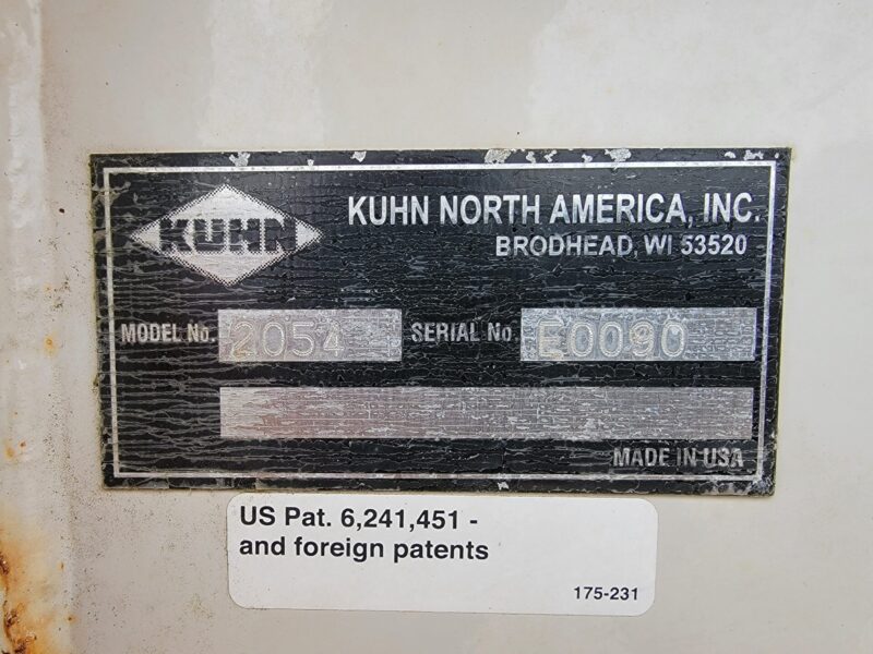 U-4592 Kuhn Knight ProPush 2054 Manure Spreader