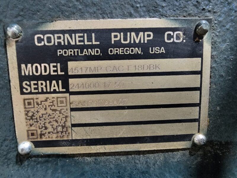 New 4517MP-CAC-F18DBK Frame Mount Cornell Pump