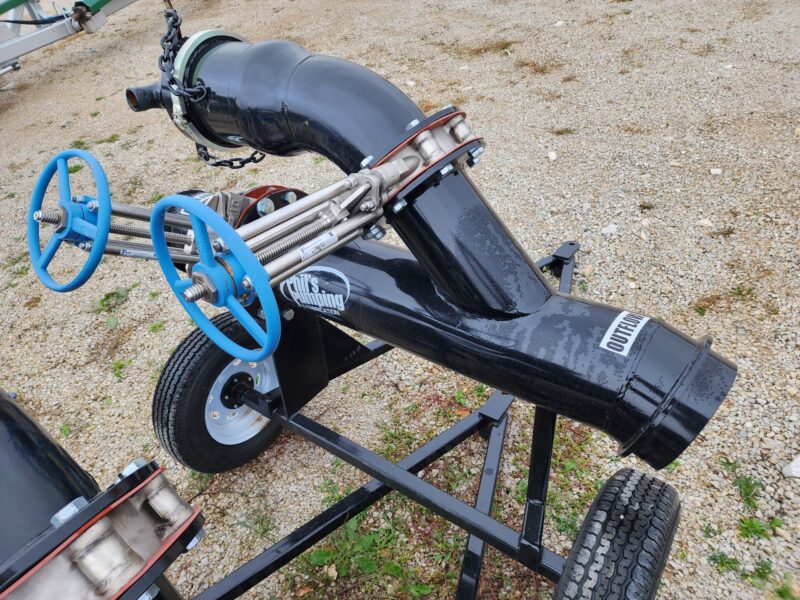 10″ Pig Launcher on cart w. Trueline Valves.