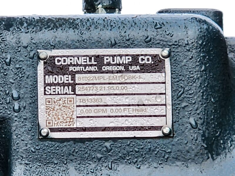 #33 C15 CAT Powered 81022MPL Cornell Powerunit