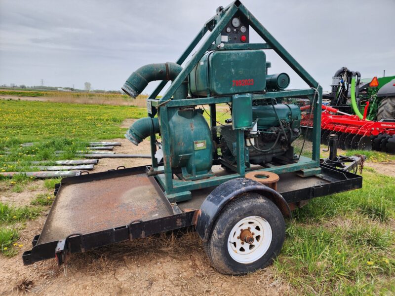 4″ Trash Pump w. Deutz Engine on Trailer