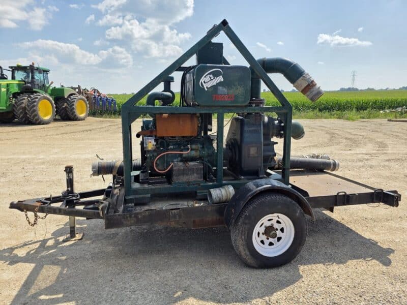 6STX Cornell Trash Pump w. Deutz Engine on Trailer