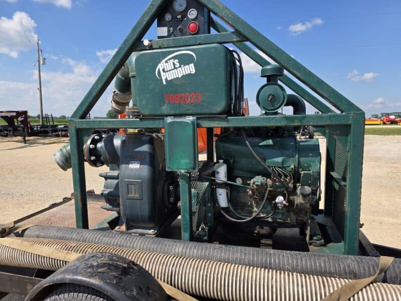 6STX Cornell Trash Pump w. Deutz Engine on Trailer