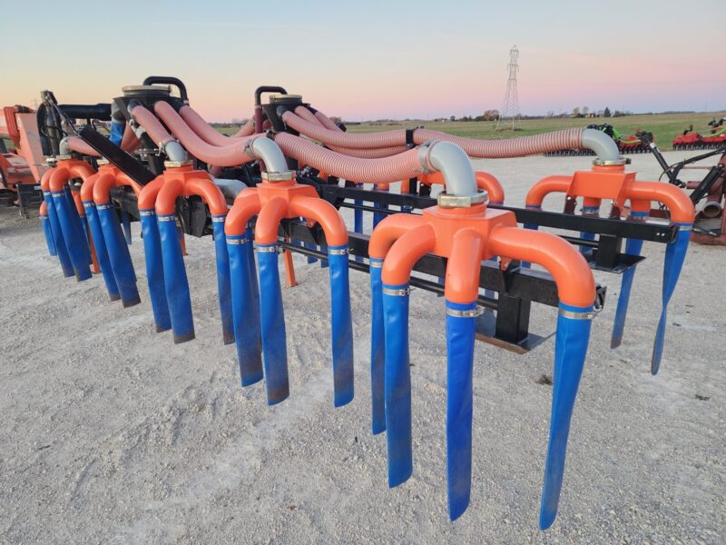 #36 Lightly Used 48′ Dribble Bar, 6″ Swing pipe w. 4″ Drop Hoses