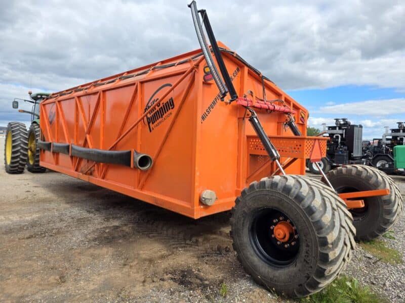 #13 Phil’s Pumping 10,000 Gallon Manure Transfer Dumpster w. High Volume Pump, Used 2 Seasons!