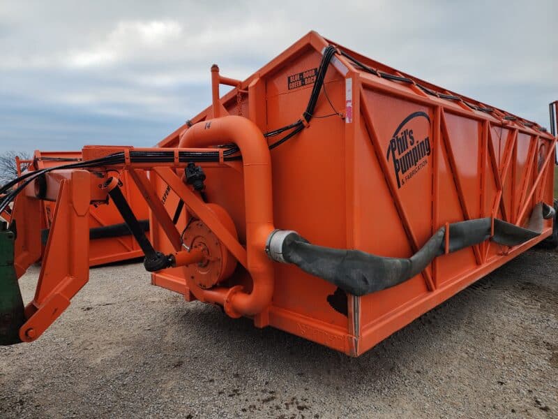 #14 Phil’s Pumping 10,000 Gallon Manure Transfer Dumpster w. High Volume Pump, Used 1 Season!