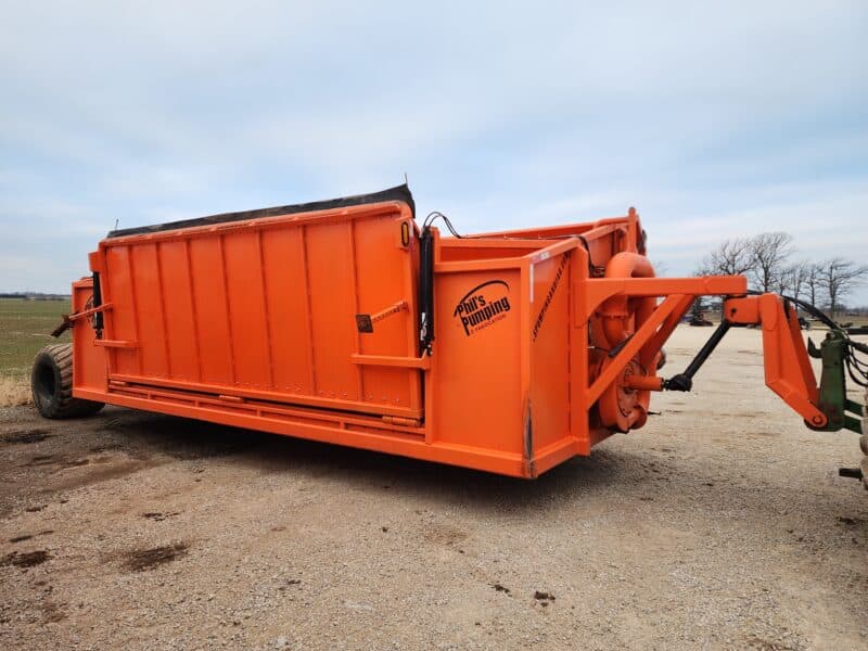 #14 Phil’s Pumping 10,000 Gallon Manure Transfer Dumpster w. High Volume Pump, Used 1 Season!