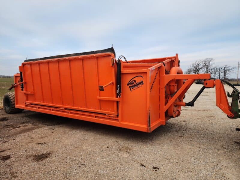 #14 Phil’s Pumping 10,000 Gallon Manure Transfer Dumpster w. High Volume Pump, Used 1 Season!