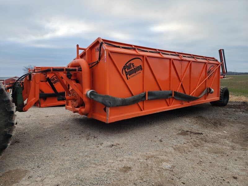 #14 Phil’s Pumping 10,000 Gallon Manure Transfer Dumpster w. High Volume Pump, Used 1 Season!