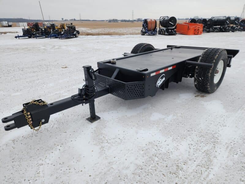 Single Axle Pump Trailer No Ramps.