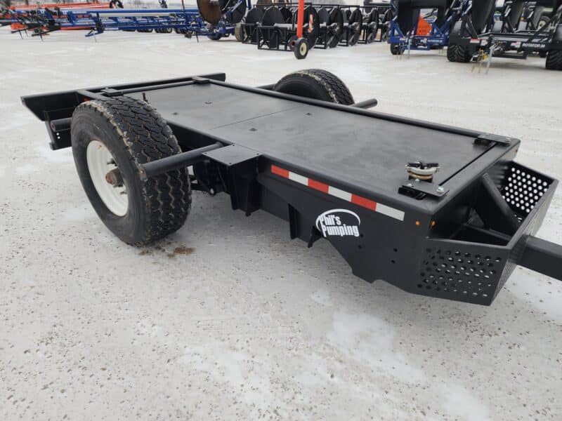 Single Axle Pump Trailer No Ramps.