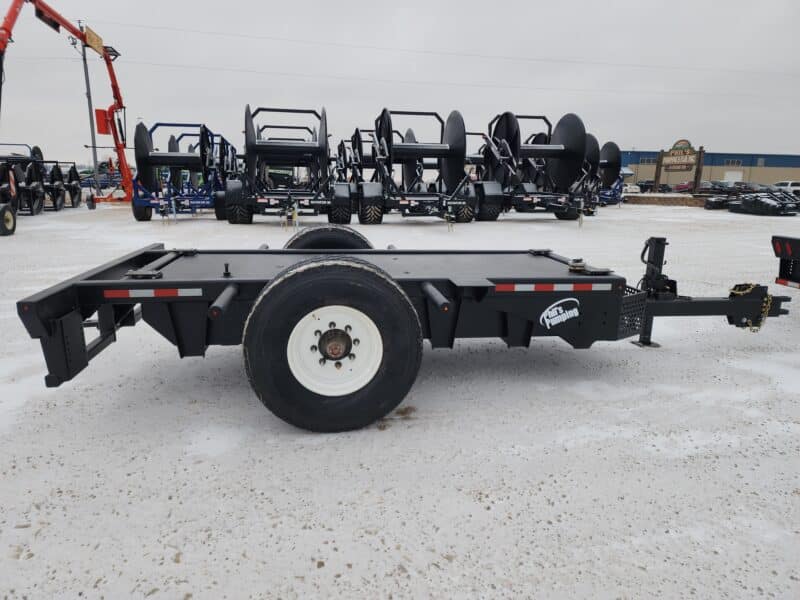 Single Axle Pump Trailer No Ramps.