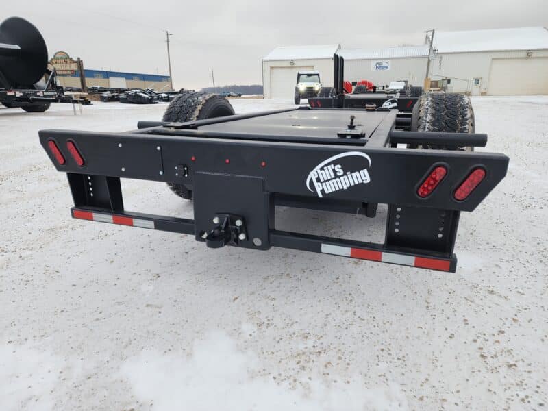 Single Axle Pump Trailer No Ramps.