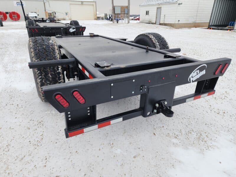 Single Axle Pump Trailer No Ramps.