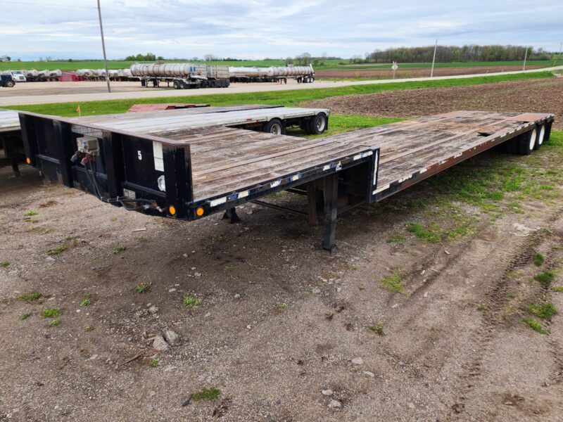 1989 Trail King 50Ft x 10Ft Wide Stepdeck Semi Trailer