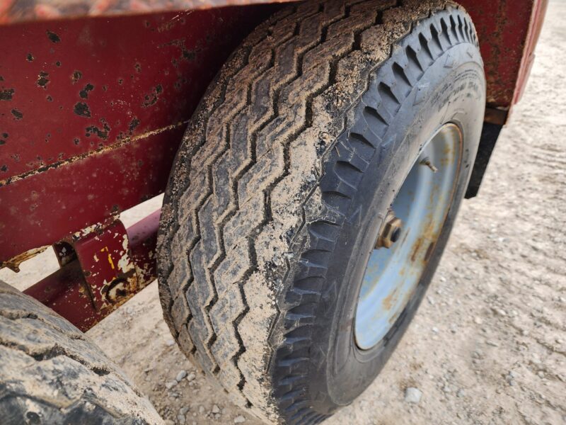 Hydro Engineering Tandem Axle Hose Cart Holds 1 Mile of 6″ Hose.