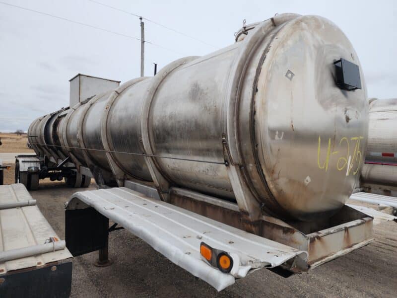 U-275 1987 Brenner 6200 Gallon Stainless Steel Semi Tanker