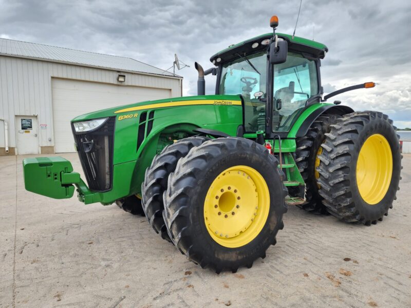 2013 JOHN DEERE 8360R, 360HP, MFWD, 9570 Hours, Pre Def, Front & Rear Duals