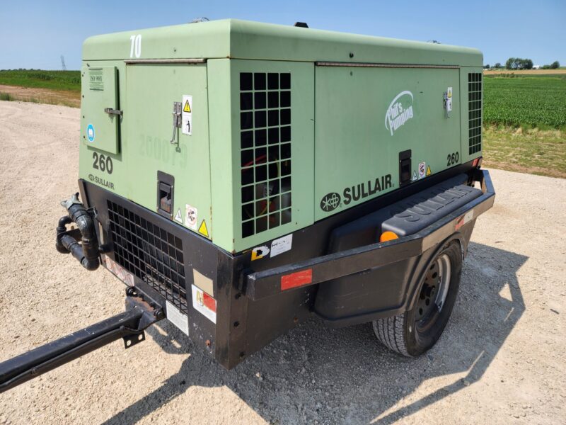 AC-70 260 CFM 2011 SullAir Air Compressor w. 3.0L John Deere