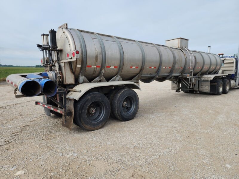 U-4759 6250 Gallon Stainless Steel Semi Tanker- 2-12″ Unload