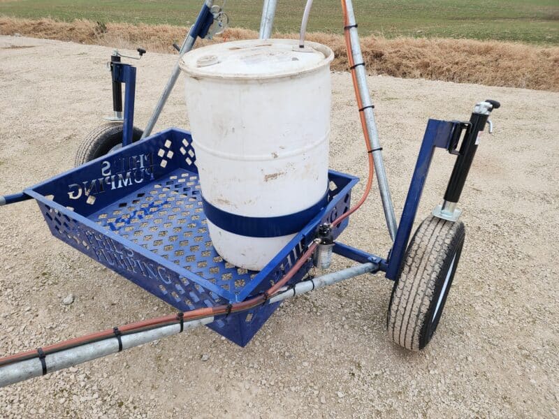 12″ Phil’s Load Stand w.Basket, Foam Injection, Wheel Jacks & Lights.