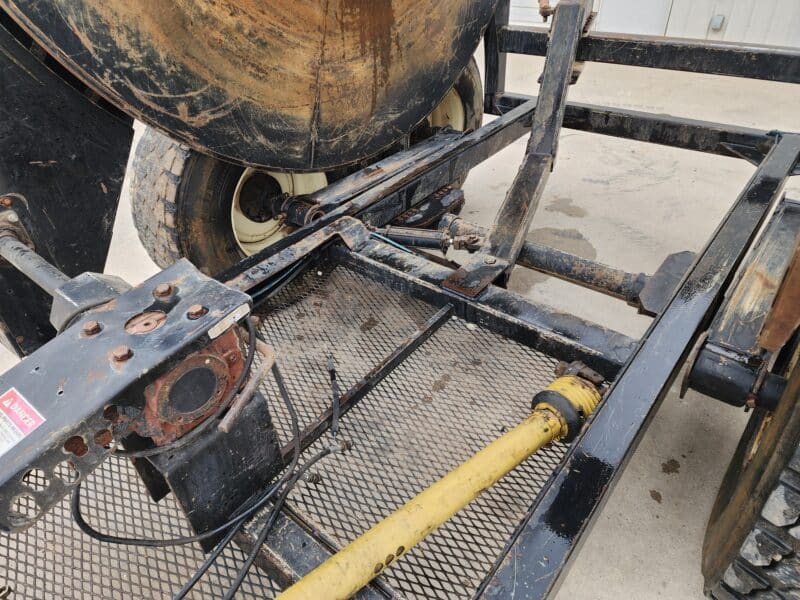 Used Balzer Tandem Axle 9 x 8″ Reel Holds up to 9 hose lengths of 8″ Hose