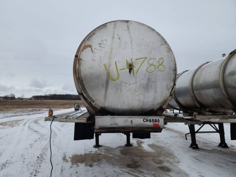 U-4788 1993 Brenner 6700 Gallon Stainless Steel Semi Tanker