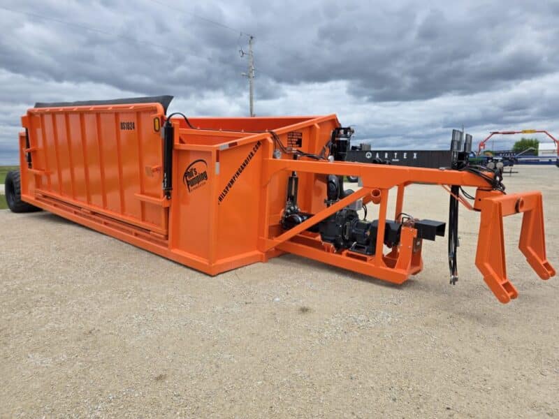 Phil’s Pumping 10,000 Gallon High Pressure Manure Transfer Dumpster & Boost Pump Combo.