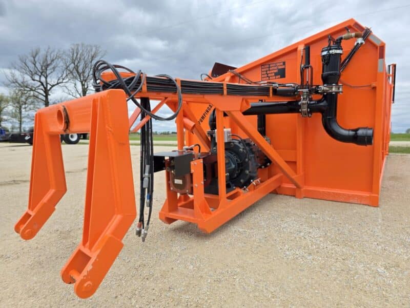 Phil’s Pumping 10,000 Gallon High Pressure Manure Transfer Dumpster & Boost Pump Combo.
