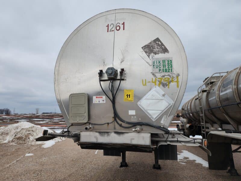 U-4794 1988 Brenner 7000 Gallon Stainless Steel Semi Tanker