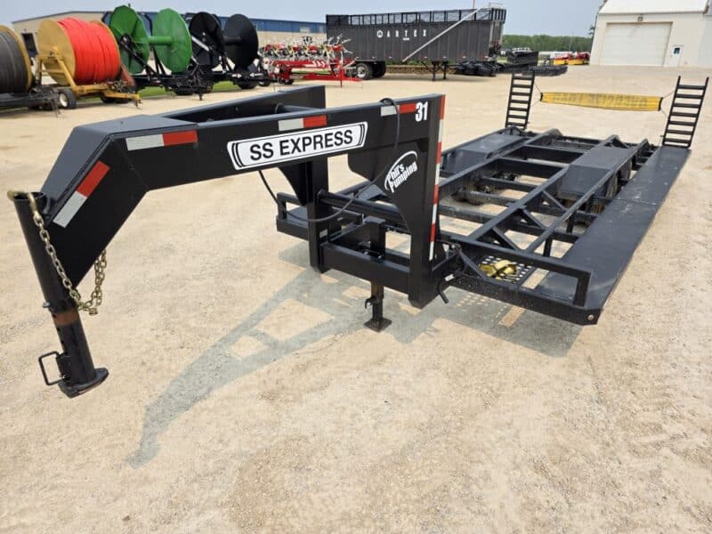 SS EXPRESS Gooseneck Manure Boat Trailer For Wolverine and Crawler Agitation Boats