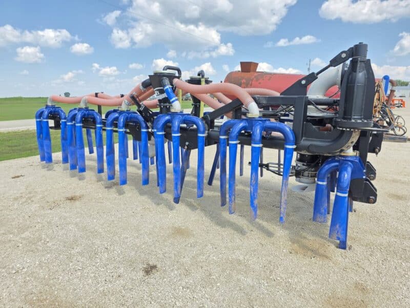 48′ Dribble Bar w. H.D. 8″ Stinger w. Mini Manifolds to 4″ Hoses