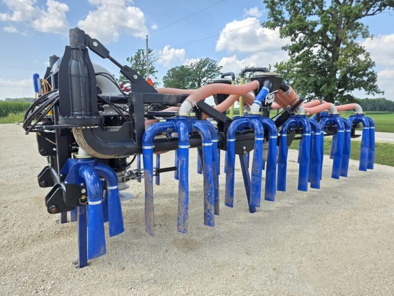 48′ Dribble Bar w. H.D. 8″ Stinger w. Mini Manifolds to 4″ Hoses