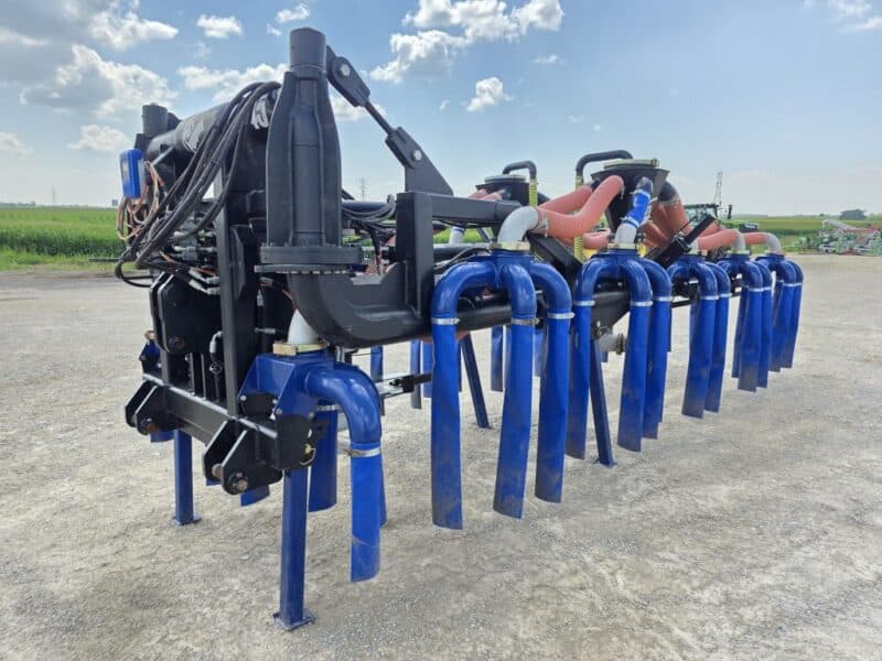 48′ Dribble Bar w. H.D. 6″ Stinger w. Mini Manifolds to 4″ Hoses