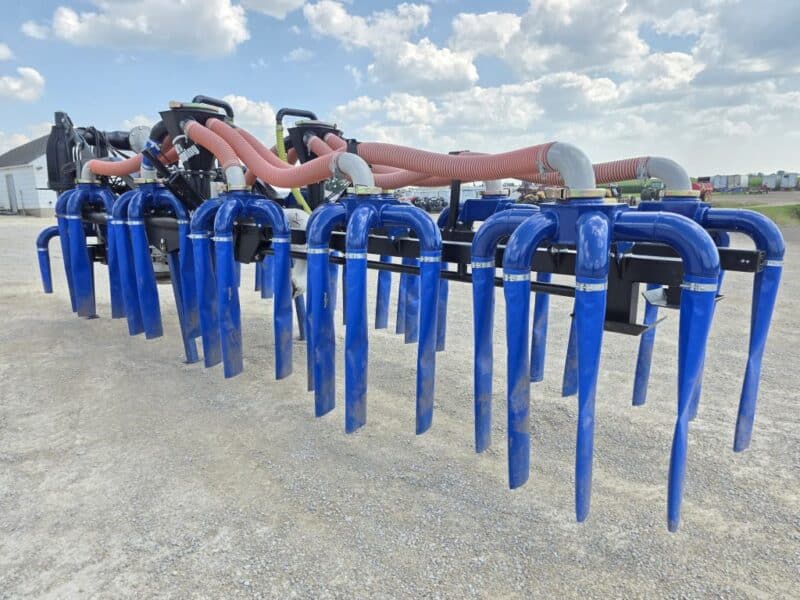 48′ Dribble Bar w. H.D. 6″ Stinger w. Mini Manifolds to 4″ Hoses