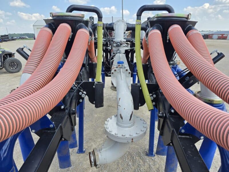 48′ Dribble Bar w. H.D. 6″ Stinger w. Mini Manifolds to 4″ Hoses