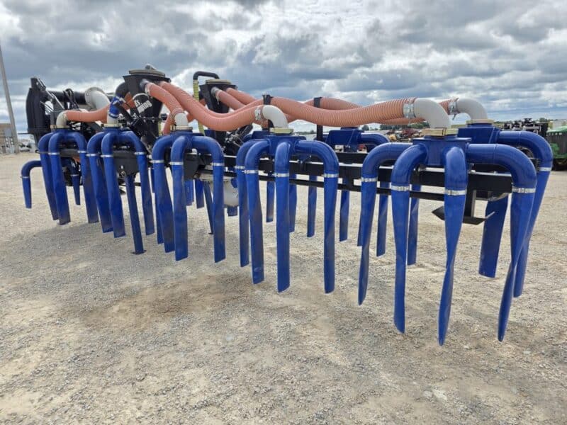 48′ Dribble Bar w. H.D. 6″ Stinger w. Mini Manifolds to 4″ Hoses