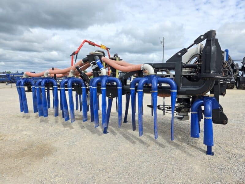 48′ Dribble Bar w. H.D. 6″ Stinger w. Mini Manifolds to 4″ Hoses