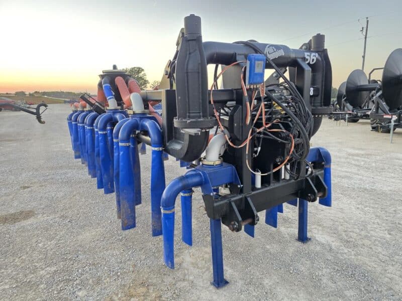 Lightly Used 56′ Dribble Bar w. H.D. 8″ Stinger w. Mini Manifolds to 4″ Hoses
