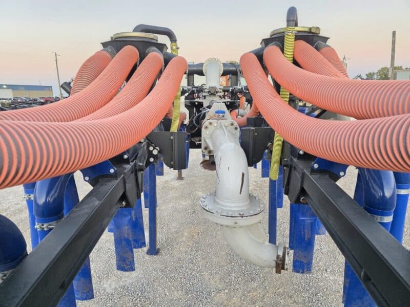 Lightly Used 56′ Dribble Bar w. H.D. 8″ Stinger w. Mini Manifolds to 4″ Hoses