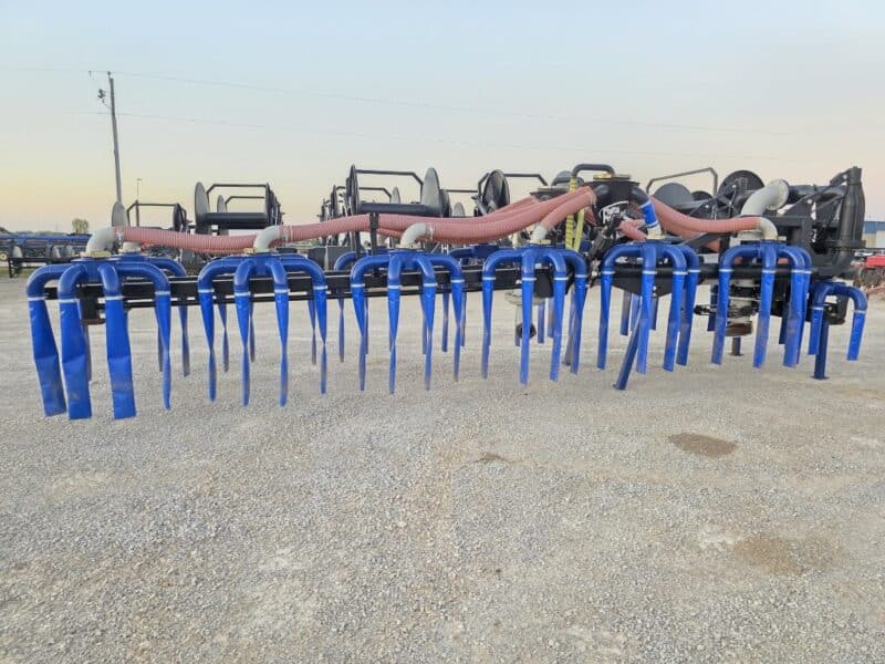 Lightly Used 56′ Dribble Bar w. H.D. 8″ Stinger w. Mini Manifolds to 4″ Hoses