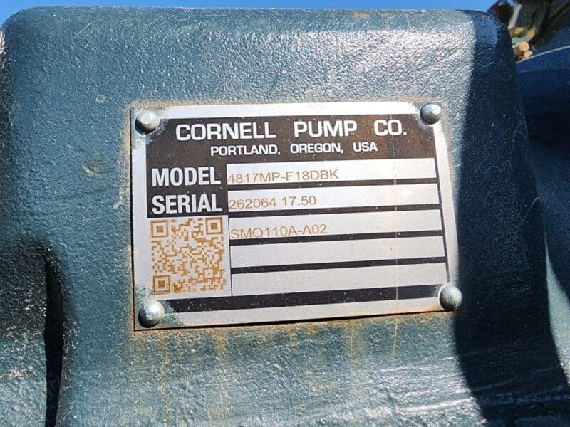 Phil’s 4817MP CAC Cornell Sand PTO Pump w. Bypass & Pig Launcher