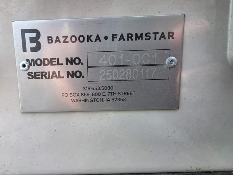 2025 Bazooka FarmStar Wolverine w. 7.1L Cat 300 HP