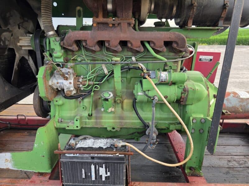 6.8L John Deere Engine Unit w. 4414 Cornell Pump on Trailer.