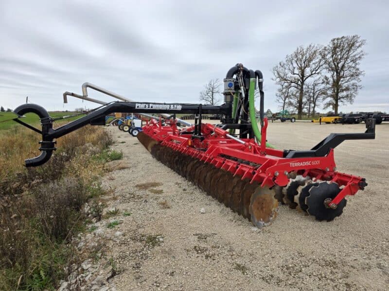#49 Phil’s Pumping 20′ Pottinger Disc Manure Incorporator w. 6″ Swing pipe