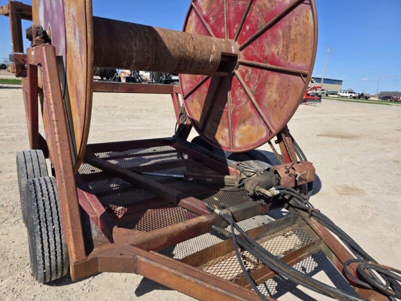 Hydro 8 x 6″ Tandem Axle Hose Cart Holds 1 Mile of 6″.