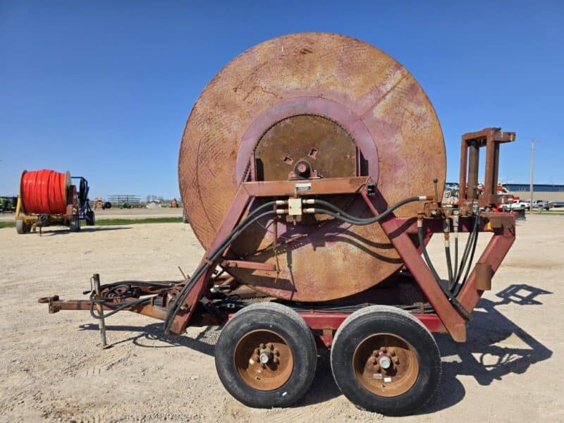 Hydro 8 x 6″ Tandem Axle Hose Cart Holds 1 Mile of 6″.