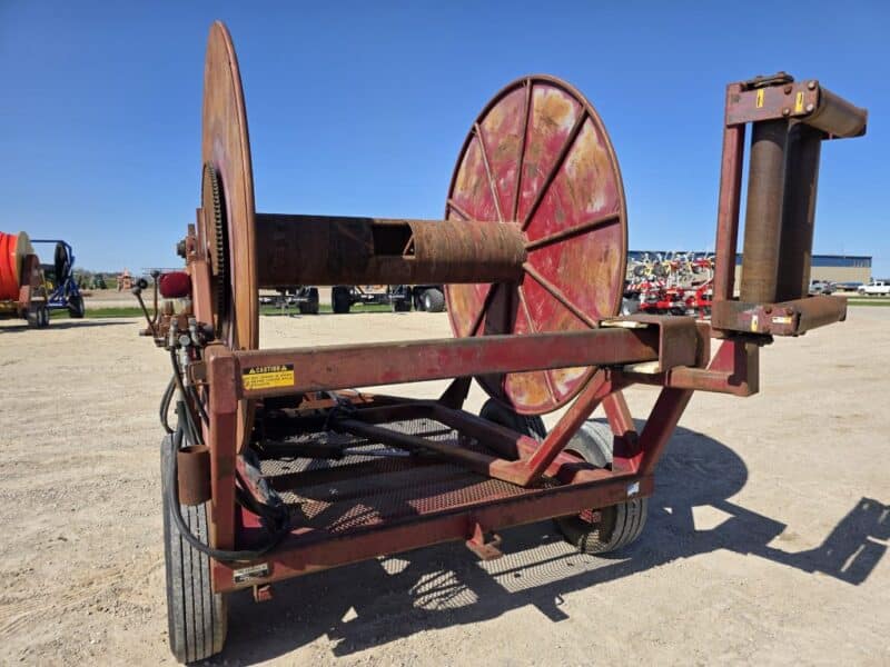 Hydro 8 x 6″ Tandem Axle Hose Cart Holds 1 Mile of 6″.